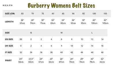 women's burberry belts|burberry belt size chart.